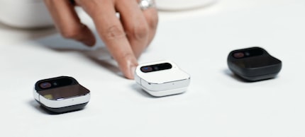The AI Pin is available in three colours and with all sorts of accessories.