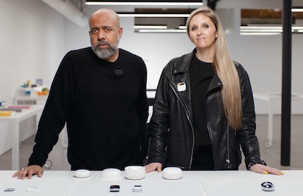 The two minds behind Humane: Imran Chaudhri and Bethany Bongiorno.