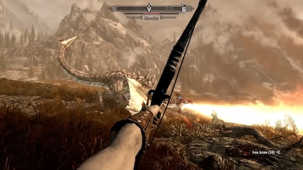 La bussola di «The Elder Scrolls: Skyrim» mi mostra la destinazione anche quando si trova a pochi metri davanti a me sotto forma di drago.