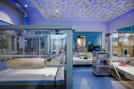 The mattresses are tested for durability and functionality at Bico’s own laboratory.