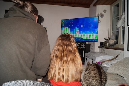 Our princess really wants to play with the princess. And the cat’s joining in, too.