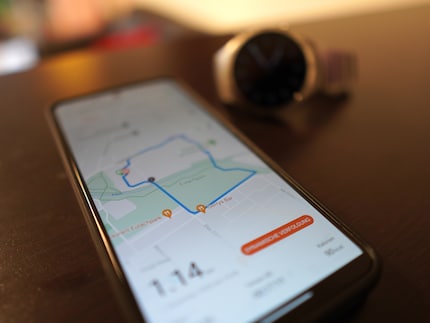 Il rilevamento GPS mentre cammini o fai jogging è molto preciso.