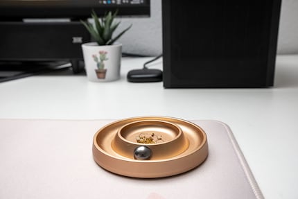 The Play Tray’s a playful addition to my desk setup.
