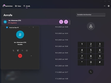 Accetta le telefonate sul PC o le avvia da esso.