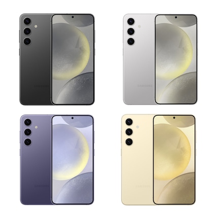 Il Samsung Galaxy 24 in quattro colori diversi.