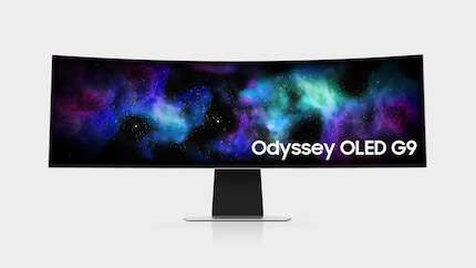 Dall'esterno, il Samsung Odyssey OLED G9 sembra esattamente uguale al suo predecessore.