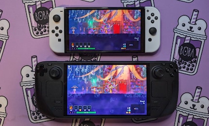Il nuovo Steam Deck mette in ombra anche la Switch OLED. È nettamente più luminoso del display di Nintendo.
