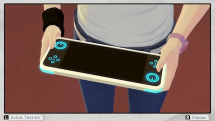 Ashley risolve enigmi con un gadget simile a quello della Switch, tra le altre cose.