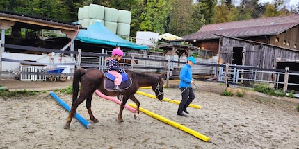The riding lesson is definitely one of Zoe’s weekly highlights.