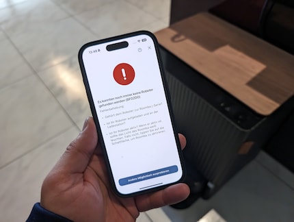 Gli unici messaggi di errore dell’intero test mi sono comparsi con l’iRobot.