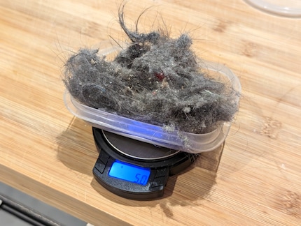 Cinque grammi di polvere e capelli sono un bel po’ di roba.