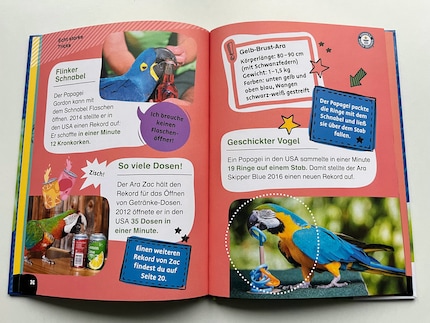 I brevi testi in caratteri grandi sono inseriti in un design adatto ai bambini e in immagini emozionanti, che rendono la lettura facile anche per i principianti.