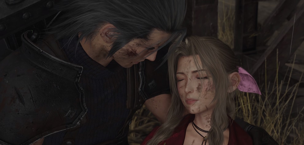 Hold up, what’s going on here? There were no scenes like this between Aerith and Zack in the original.