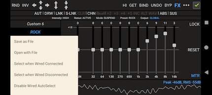 If you long press on a preset, this menu appears that lets you do things like renaming.