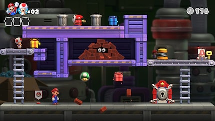 Toad (in alto a sinistra) sembra piccolo, ma è troppo grande per questo passaggio. Seriamente?