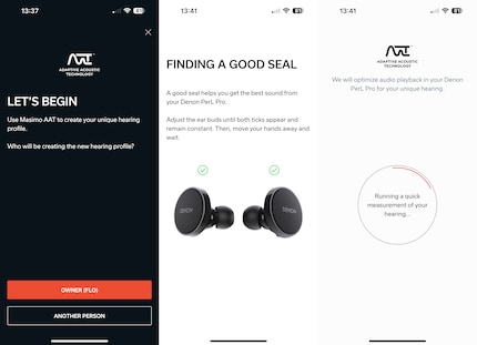 L'app ti aiuta innanzitutto a trovare l'attacco giusto per i tuoi auricolari.