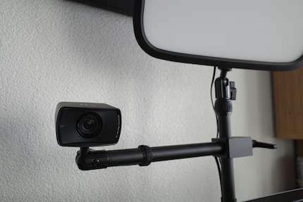 La webcam è perfettamente posizionata.