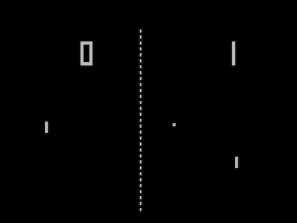 «Pong» è rudimentale e tuttavia avvincente.