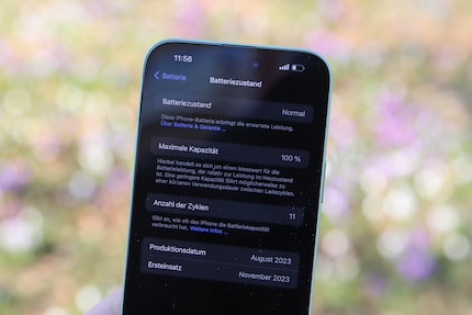 iOS 17.4 mostra più informazioni sulla batteria dell'iPhone 15.