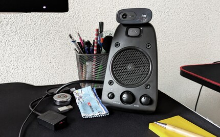 You’ll never see the same stuff gathered next to my speaker, webcam and stationery.