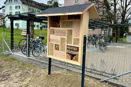 A newly installed insect hotel in Schwerzenbach probably offers as many rooms as a casino hotel in Las Vegas.