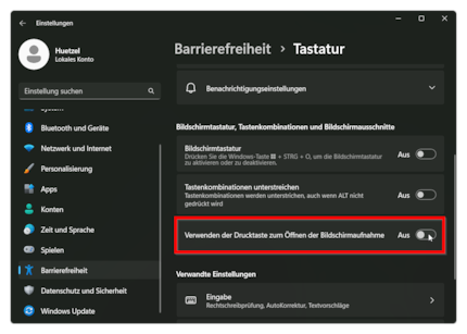 This option is active by default in Windows 11 and prevents you from using the assigned button for an alternative tool.