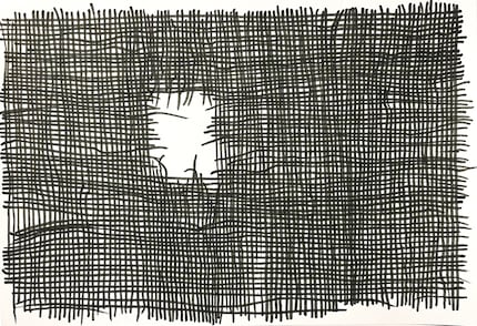 Chi avrebbe mai pensato che un pezzo di tessuto traforato potesse diventare una piccola opera d'arte, per di più facile da disegnare?