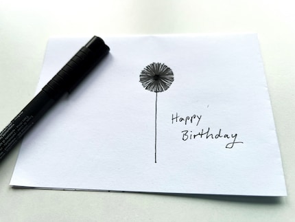 La tecnica è perfetta anche per bigliettini d'auguri.