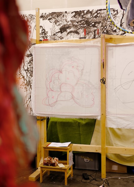 Everything goes smoother on the second visit. Sketching, …