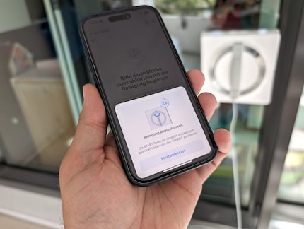 L’app ti informa che la pulizia è terminata.
