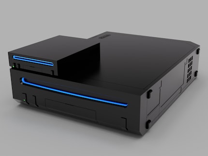 Confronto delle dimensioni tra la Wii originale e quella rimpicciolita