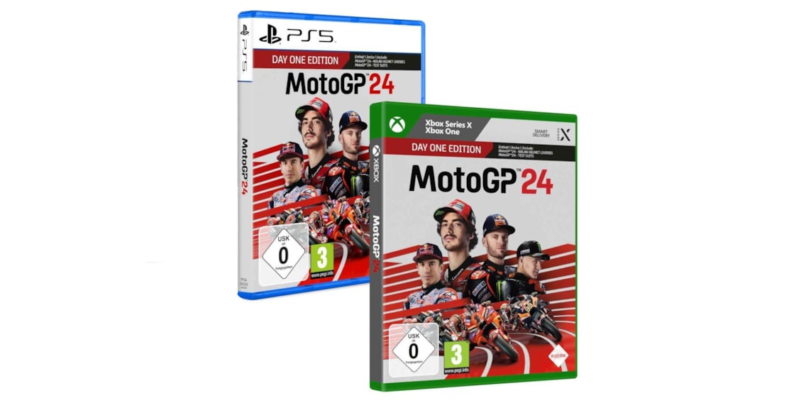 Now available for pre-order: "Moto GP 24 Day One Edition" for PS5 or Xbox
