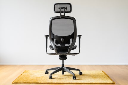 Vista posteriore della Fujin Pro. Struttura e base sono in lega d’alluminio.