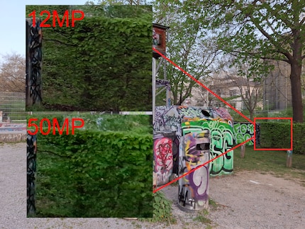 La versione da 12 megapixel risulta leggermente migliore, ma solo con uno zoom molto ravvicinato.