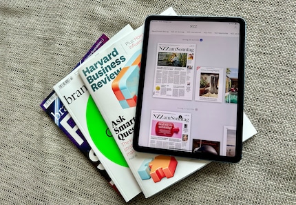 Reading material, once on paper, once on the iPad.