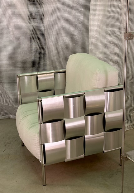  «Braid Chair» di Monika Szyca-Thomas | acciaio inossidabile