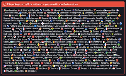 Secondo SteamDB, questi sono i paesi colpiti dal blocco degli account Playstation.
