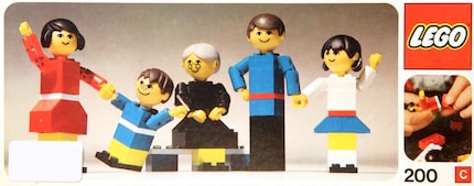 Le prime figure Lego nel 1974.