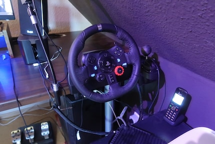 Quando non viene utilizzato, metto il volante da parte. Per fortuna ho tanto spazio.