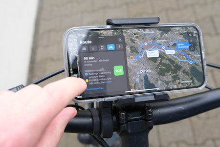 È bello pianificare il mio percorso in bicicletta con l'app Mappe. Solo che il risultato è sbagliato.