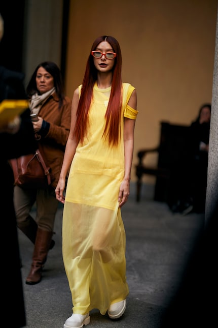 I diversi strati danno profondità al look.