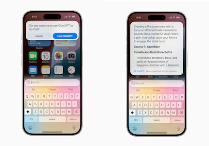 On request, Siri sends requests to OpenAI. There they are further processed by GPT-4o.