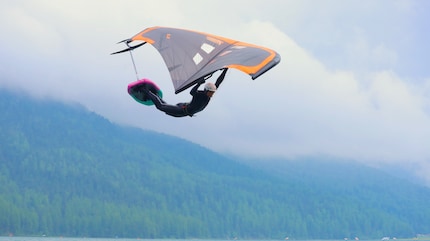 Un bel trick di freestyle all'Ensis Engadin Wing 2024