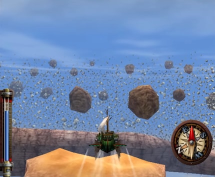 In the world of Skies of Arcadia, pieces of land float in the air.