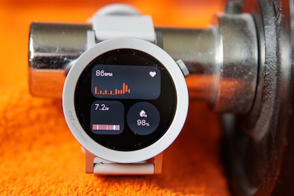 Alcuni dati di misurazione possono essere visualizzati direttamente sullo smartwatch.