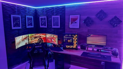 Il setup di Ray per le gare più accanite, di giorno e di notte.