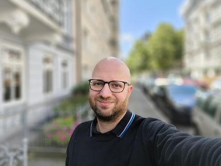 Nei ritratti puoi selezionare il livello di sfocatura.