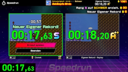 The boss fight against Birdo in Super Mario Bros. 2. An S grade I’m particularly proud of. 