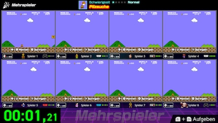 Multiplayer with eight players.