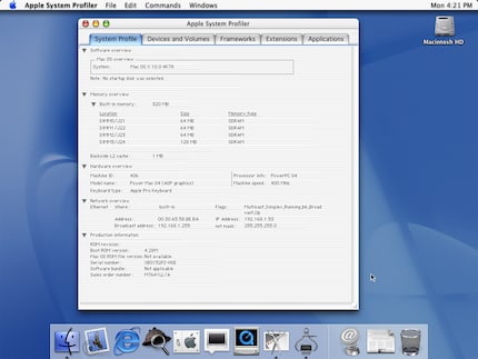 Il primo Mac OS X è stato modellato sui primi iMac e iBook.